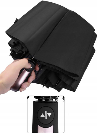 PORZĄDNY PARASOL PARASOLKA AUTOMAT SKŁADANY WŁÓKNO