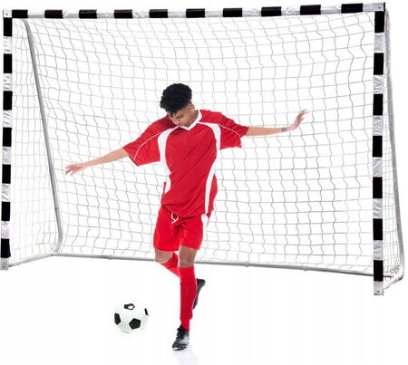 Bramka piłkarska duża mocna metalowa treningowa 300x200 cm do piłki nożnej