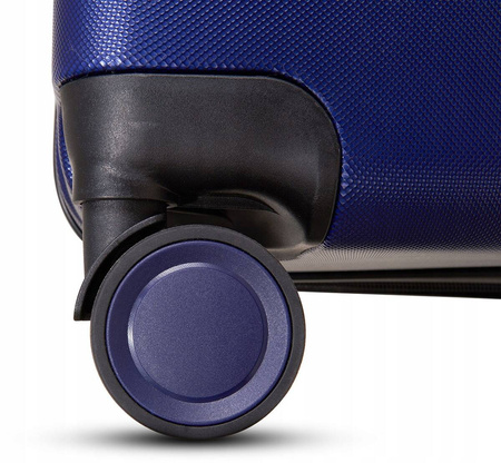 Walizka średnia podróżna solidna torba bagaż kufer lekka kółka samolot 63L