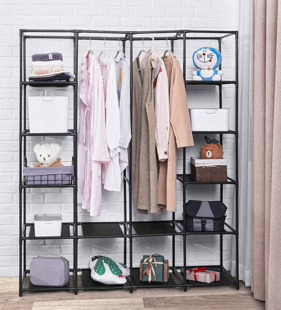 SZAFA MATERIAŁOWA SKŁADANA TEKSTYLNA PÓŁKI 170x170