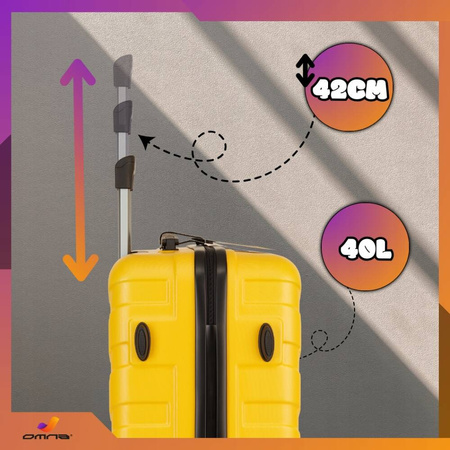 Walizka mała podróżna solidna torba bagaż kufer lekka kółka samolot 40L