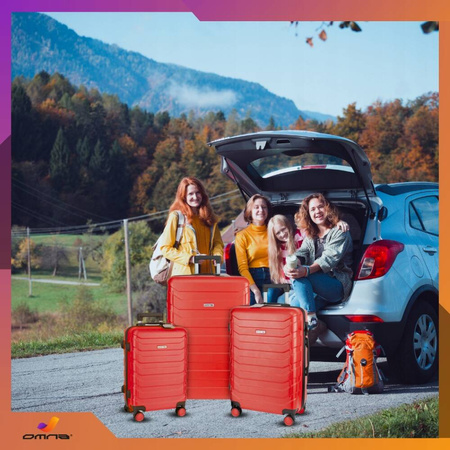 Zestaw 3 walizek podróżnych 3w1 ABS bagaż kufer na kółkach 94L+63L+40L