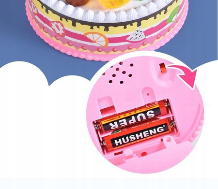 MINI KOSZ KOSZYK PIKNIKOWY + 48 AKCESORIÓW + TORT