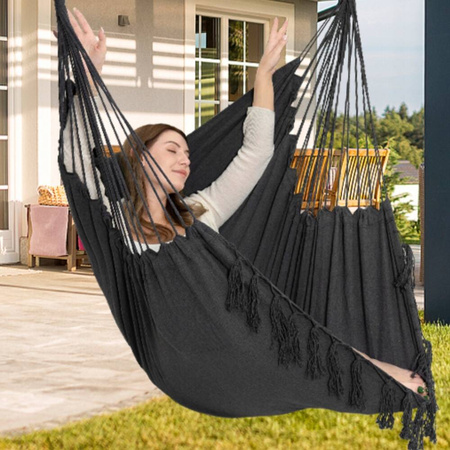 Fotel wiszący krzesło Brazylijskie Huśtawka Hamak Ogrodowy Na Balkon BOHO