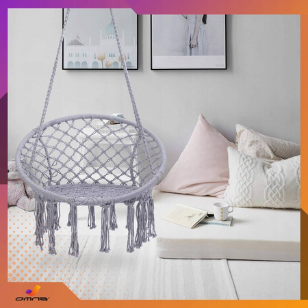 Fotel wiszący huśtawka bocianie gniazdo do domu, ogrodu na taras dla dzieci