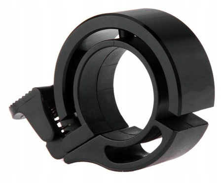 DZWONEK ROWEROWY NIEWIDOCZNY ALUMINIOWY CZARNY