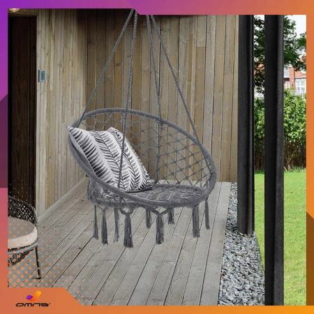 Fotel wiszący huśtawka bocianie gniazdo do domu, ogrodu na taras dla dzieci