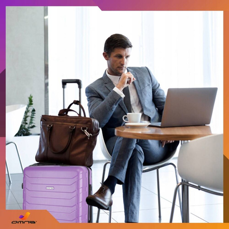 Walizka duża podróżna solidna torba bagaż kufer lekka kółka samolot 94L