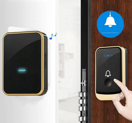 DZWONEK BEZPRZEWODOWY IP44 1xNADAJNIK +2xODBIORNIK