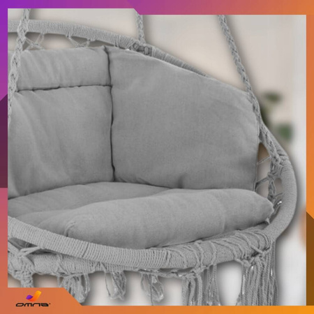 Poduszka na huśtawkę ogrodową bocianie gniazdo na taras fotel krzesło boho