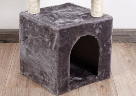 DRAPAK DRZEWKO WIEŻA DLA KOTA DUŻY DOMEK BUDKA LEGOWISKO SŁUPEK MYSZKA