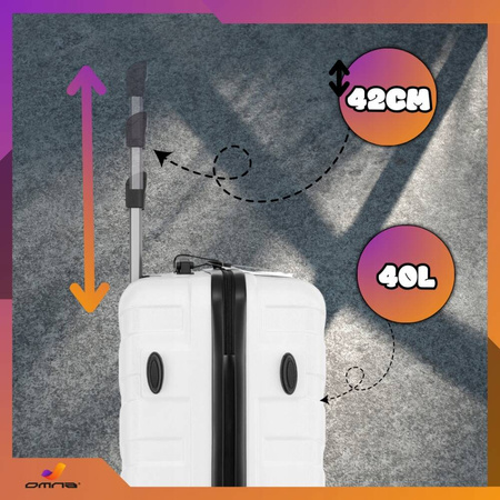 Walizka mała podróżna kabinowa na kółkach torba ABS kuferek dla dzieci 40L