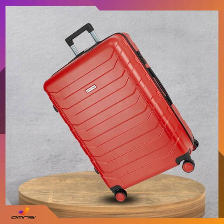 Walizka podróżna na kółkach średnia kuferek poliwęglan dla dziewczynki 63L