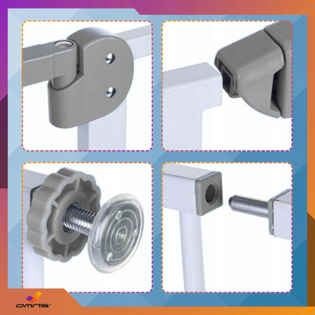 Bramka zabezpieczająca barierka ochronna na schody drzwi rozporowa płotek