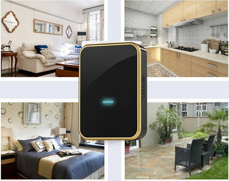 DZWONEK BEZPRZEWODOWY IP44 1xNADAJNIK +2xODBIORNIK