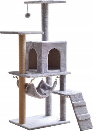 DRAPAK DLA KOTA WIEŻA LEGOWISKO DOMEK 5 POZIOMÓW