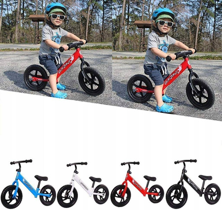 Rowerek biegowy dla dzieci + kask + ochraniacze