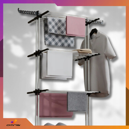 Suszarka na pranie stojąca do ubrań składana wieszak stojak XXXL wzmocniona