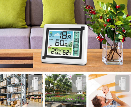 BEZPRZEWODOWA STACJA POGODY POGODOWA HIGROMETR