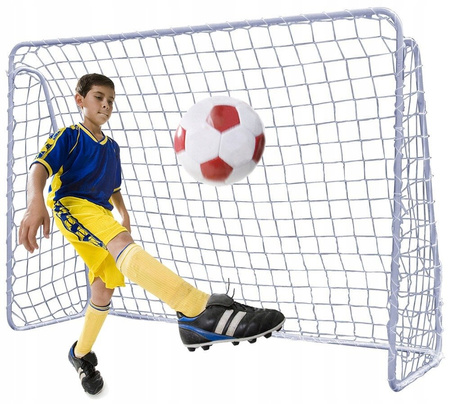 DUŻA METALOWA BRAMKA PIŁKARSKA 213x150 SIATKA