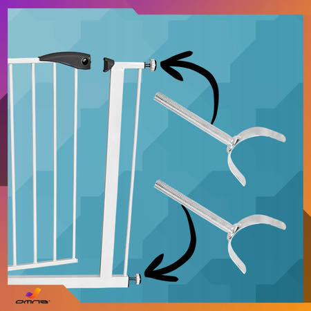 2x mocowanie uchwytu do barierki ochronnej – adapter do słupka/profilu