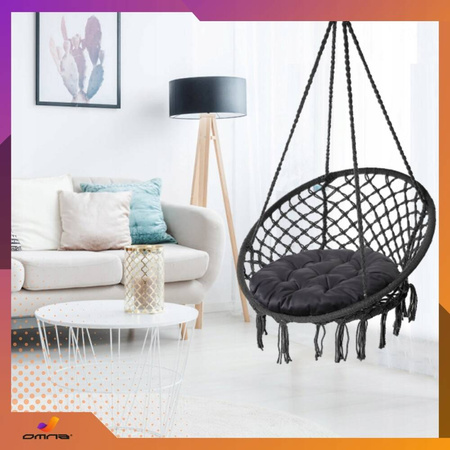 Fotel wiszący huśtawka bocianie gniazdo do domu, ogrodu na taras dla dzieci