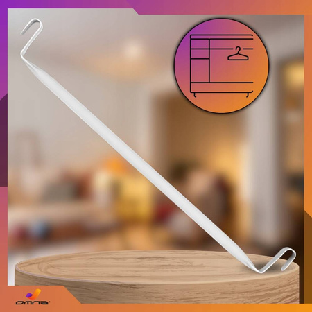 Wieszak Łącznik do Szafy Modułowej 37cm – Drążek na Ubrania Metalowy