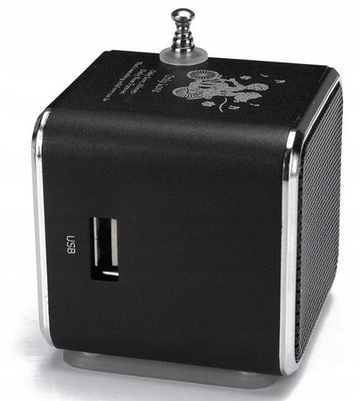 PRZENOŚNE RADIO FM AKUMULATOROWE Z GŁOŚNIKIEM LED