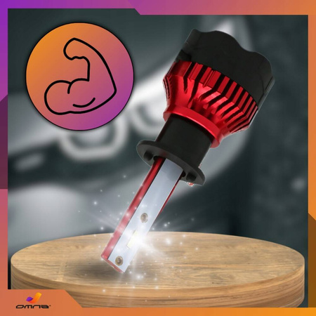 Żarówki H1 LED samochodowe 12V can bus GT COB 300% super mocne pudełko 2szt