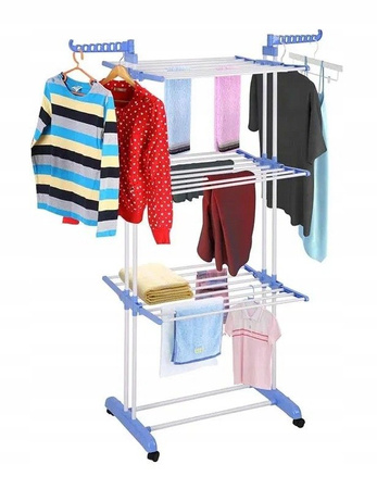 Suszarka pionowa do prania duża składana balkon 3P