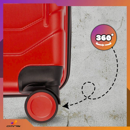 Zestaw 3 walizek podróżnych 3w1 ABS bagaż kufer na kółkach 94L+63L+40L