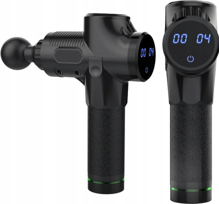 PISTOLET DO MASAŻU BEZPRZEWODOWY MOCNY 8 GŁOWIC