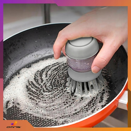 Szczotka do mycia naczyń garnków z dozownikiem pompką czyścik kuchenny