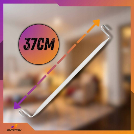 Wieszak Łącznik do Szafy Modułowej 37cm – Drążek na Ubrania Metalowy