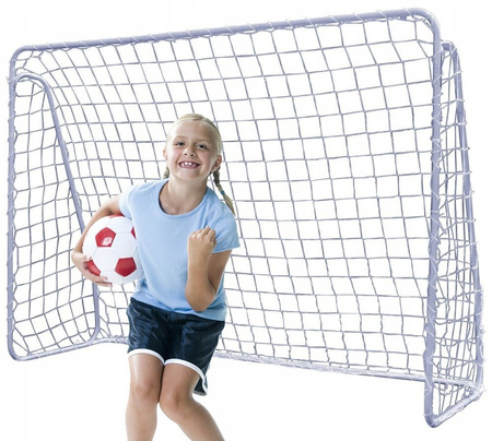 DUŻA METALOWA BRAMKA PIŁKARSKA 213x150 SIATKA