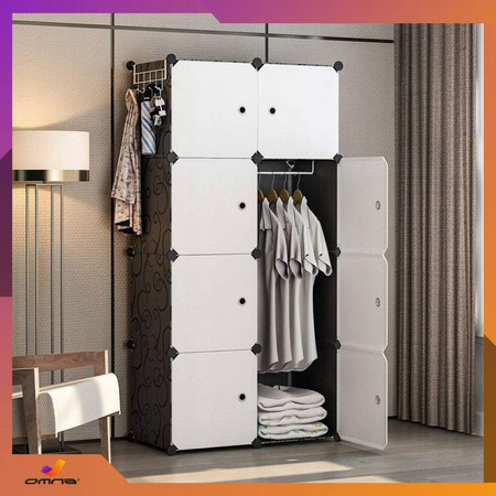 Wieszak Łącznik do Szafy Modułowej 37cm – Drążek na Ubrania Metalowy