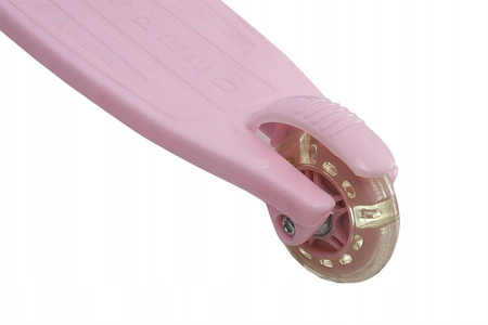 HULAJNOGA TRÓJKOŁOWA DLA DZIECI LED SKRĘTNE KOŁA