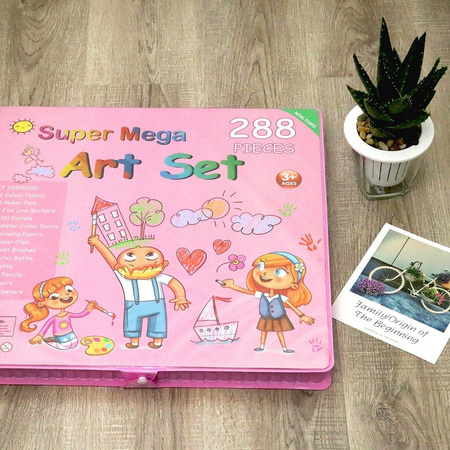 Zestaw Mega Art 288 elementów Pisaki Kredki
