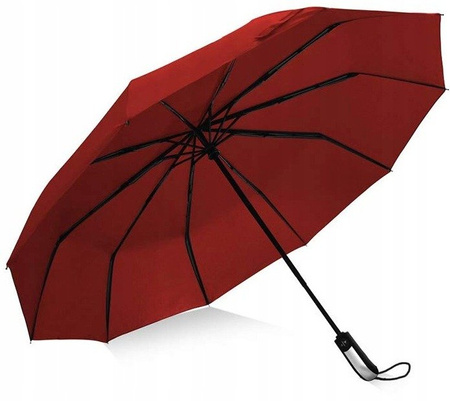 PORZĄDNY PARASOL PARASOLKA AUTOMAT SKŁADANY WŁÓKNO