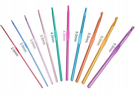 Zestaw do szydełkowania 0,6-6,5 Etui 100 elementów