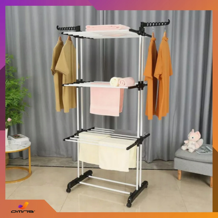 Suszarka na pranie stojąca do ubrań składana wieszak stojak XXXL wzmocniona