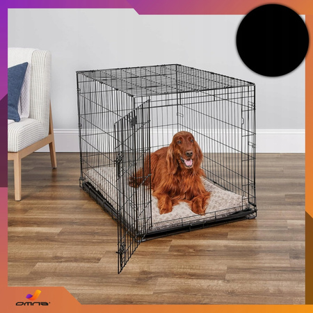 Klatka dla psa kennelowa do samochodu transportowa metalowa kojec 92x57x63