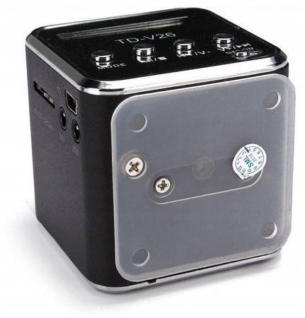 PRZENOŚNE RADIO FM AKUMULATOROWE Z GŁOŚNIKIEM LED