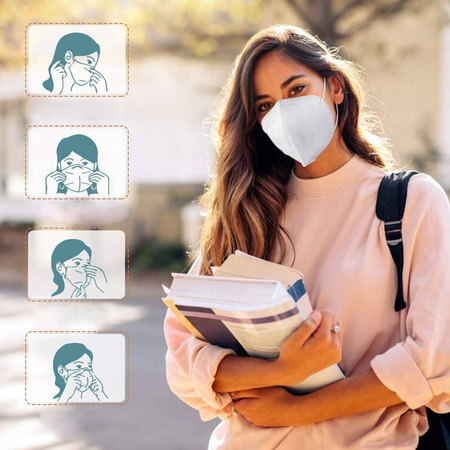 5x MASKA KN95 MASECZKI MASECZKA OCHRONNA 5 SZTUK