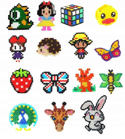 Koraliki do prasowania OMNA 20 tys Szablony Pęseta