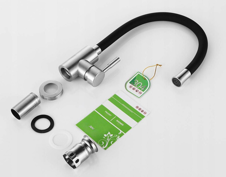 FLEX CZARNA BATERIA KUCHENNA ELASTYCZNA WYLEWKA