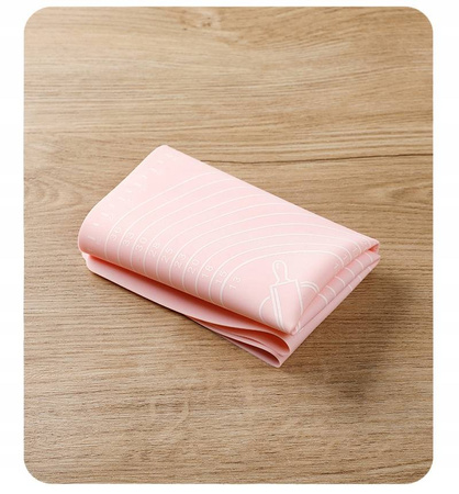 DUŻA STOLNICA SILIKONOWA MATA KUCHENNA Z MIARAMI