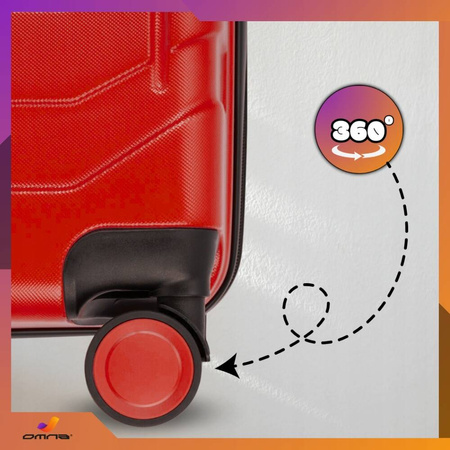 Walizka mała podróżna kabinowa na kółkach torba ABS kuferek dla dzieci 40L