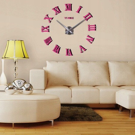 ZEGAR ŚCIENNY DIY L106 DUŻY NOWOCZESNY CZARNY