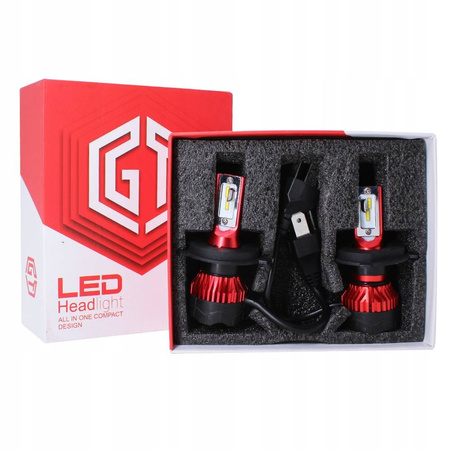ŻARÓWKI LED H4 GT COB +300% SUPER MOCNA ŻARÓWKA